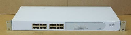 3Com SuperStack 3 Baseline 10/100 16-Port Ethernet Switch Rackmount 1U 3C16470