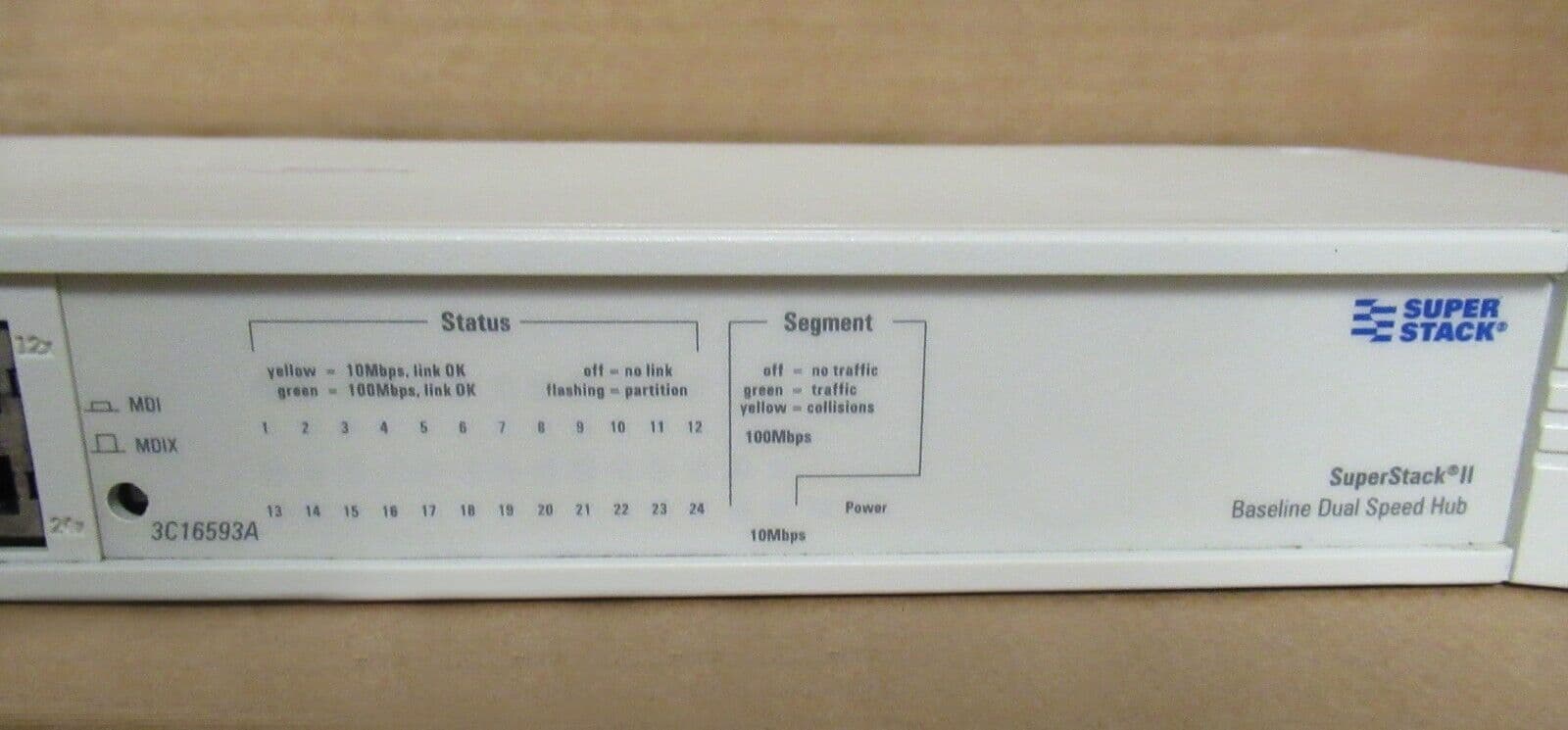 3COM SuperStack II Switch 4210 24-Port Unmanaged Stackable Switch ...