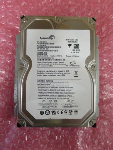 3PAR Seagate 1Tb 7.2k SATA Hard Drive HDD ST31000340NS 9CA158-080 FW: XR36