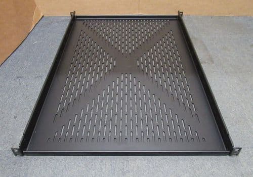 4 Post 1U 19" Adjustable Vented Rack Mount Universal Shelf 27" To 44"