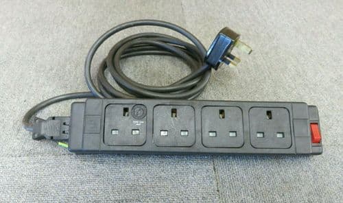 4 Way UK Outlets Under Desk PDU 240V 13A Power Module And Power Cable