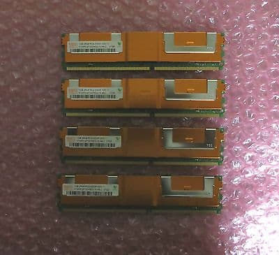 4 x 1GB Hynix HYMP512F72CP8D2-Y5 AB-C PC2-5300F-555-11 Fully Buffered ECC
