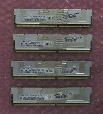 4 x 1GB Samsung M395T2953CZ4-CE61 PC2-5300F-555-11 Fully Buffered ECC