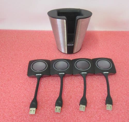 4 x Barco R9861006D01 ClickShare USB-A Buttons and Tabletop Holder R9861006T01