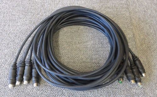 4 x Belkin ProSeries Mouse PS/2 6 Pin Male To Male Cables 3M