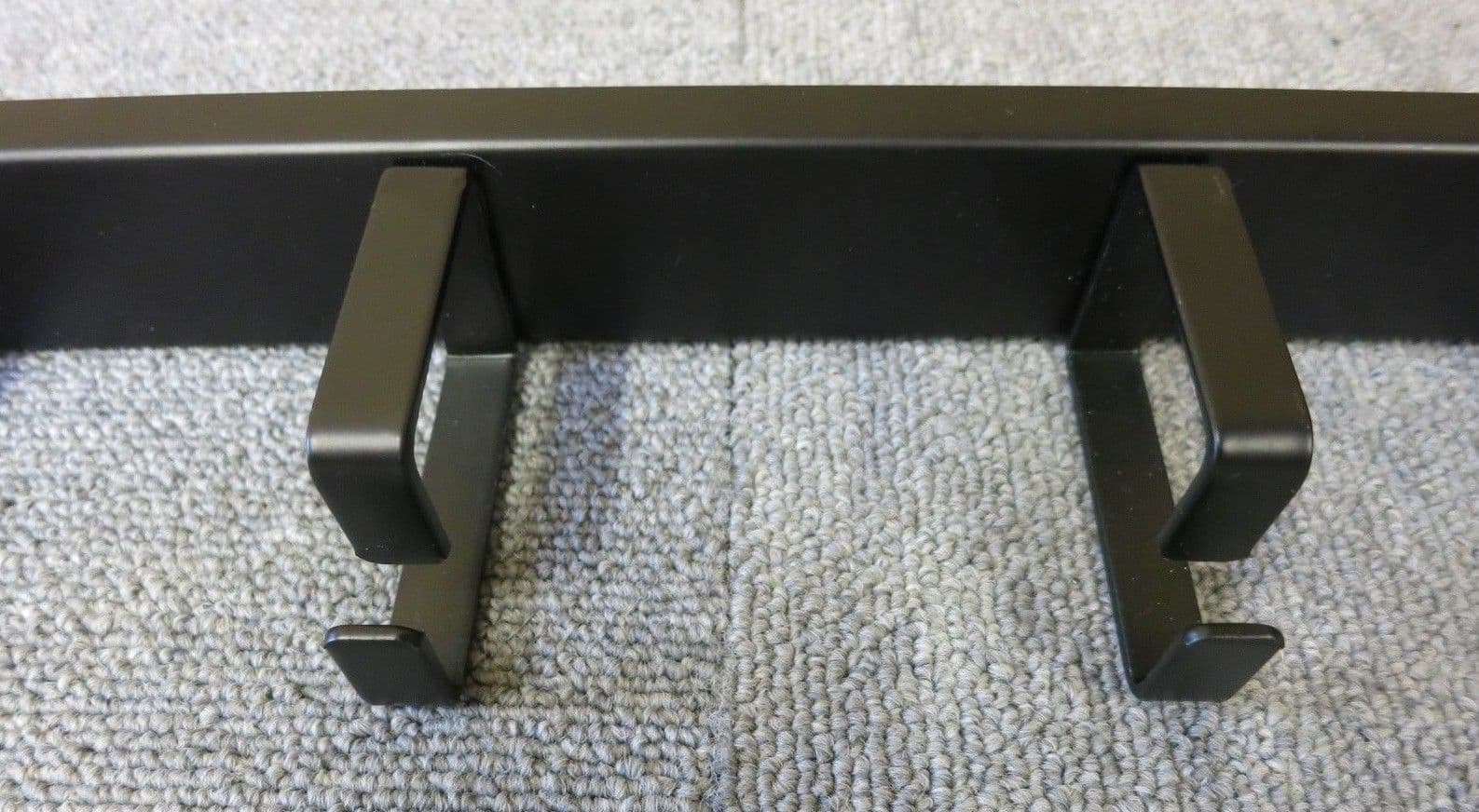 4 x Cable Tidy Bar Vertical Black 4 Ring / Hoops 19" 1U Data Rack