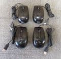 4 x Dell M-UAV-DEL8 J660D 810-00859 Black USB Wired 6-Button Optical Mouse