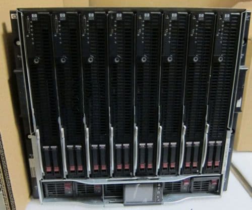 4 x HP ProLiant BL680c G5 32 x E7340 Quad Core BL c7000 Blade Servers in chassis