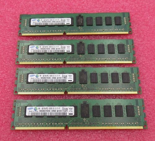 4 x HP Samsung M393B5270CH0-CH9Q5 593339-B21 4GB PC3-10600 DDR3-1333MHz Memory
