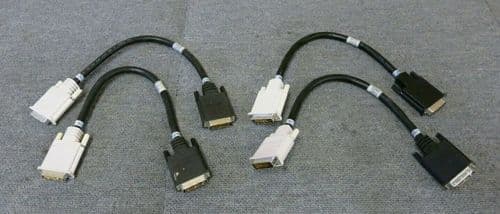 4 x IBM 00N6952 00N7003 eServer xSeries DVI Male to Male 15" 1FT Chain Cable