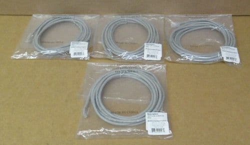 4 x New APC Category 5 UTP 568B Patch Cable Grey RJ45 to RJ45 3827GY-10