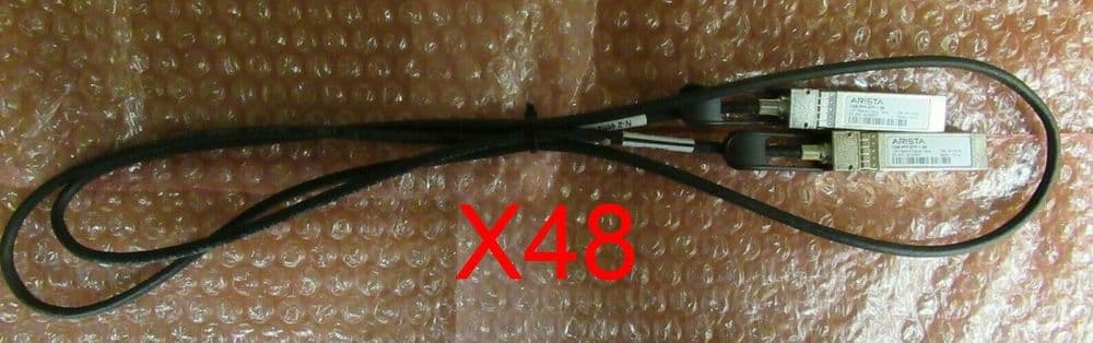 48x Arista CAB-SFP-SFP-1.5M CBL-00175-02 1.5M 10GBase-CU SFP+ DAC Passive Cable