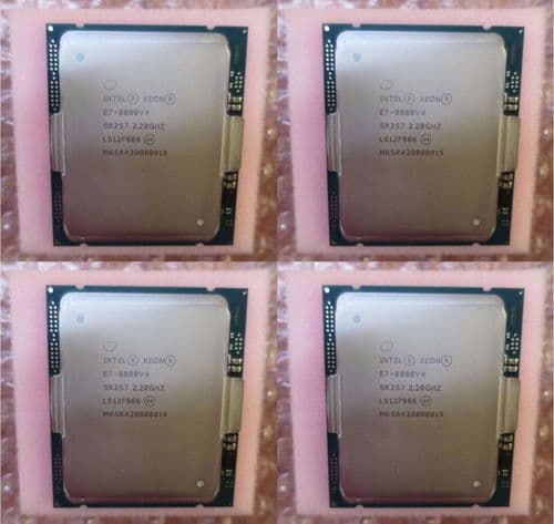 4x Intel Xeon 22-Core E7-8880v4 2.20GHz 55M FCLGA2011 Server Processor CPU SR2S7