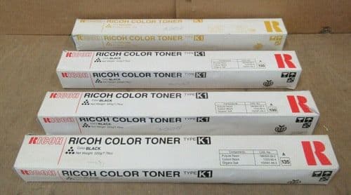 4x Ricoh Color Toner Black/Yellow for Ricoh Colour 3006 3506 4006 4106 4506