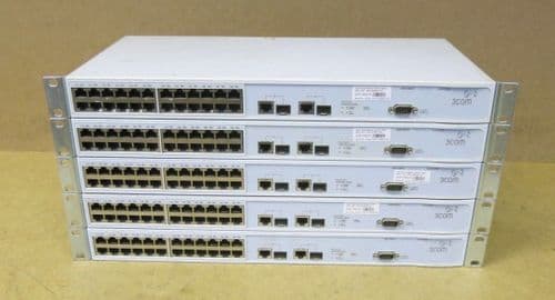 5 x 3Com SuperStack 24 Port Network switch 3226 3CR17500-91 175009-110-000-01