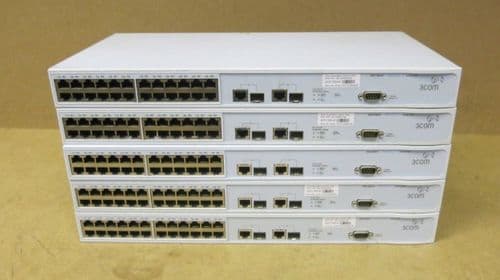 5 x 3Com SuperStack 3 Layer 10/100 24 Port Network Switch 3226 3CR17500-91