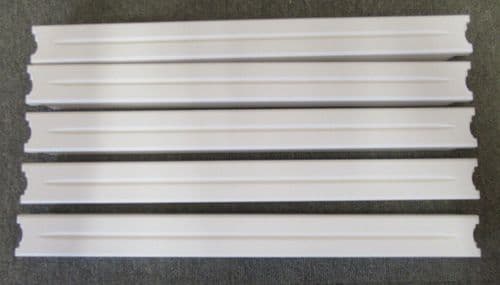 5 x APC 874-0018 1U White Plastic Rack Filler Cabinet Blanking Plate Panel