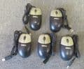 5 x Dell MO56UOA KD944 0KD944 Black And Silver USB Wired 3-Button Optical Mouse