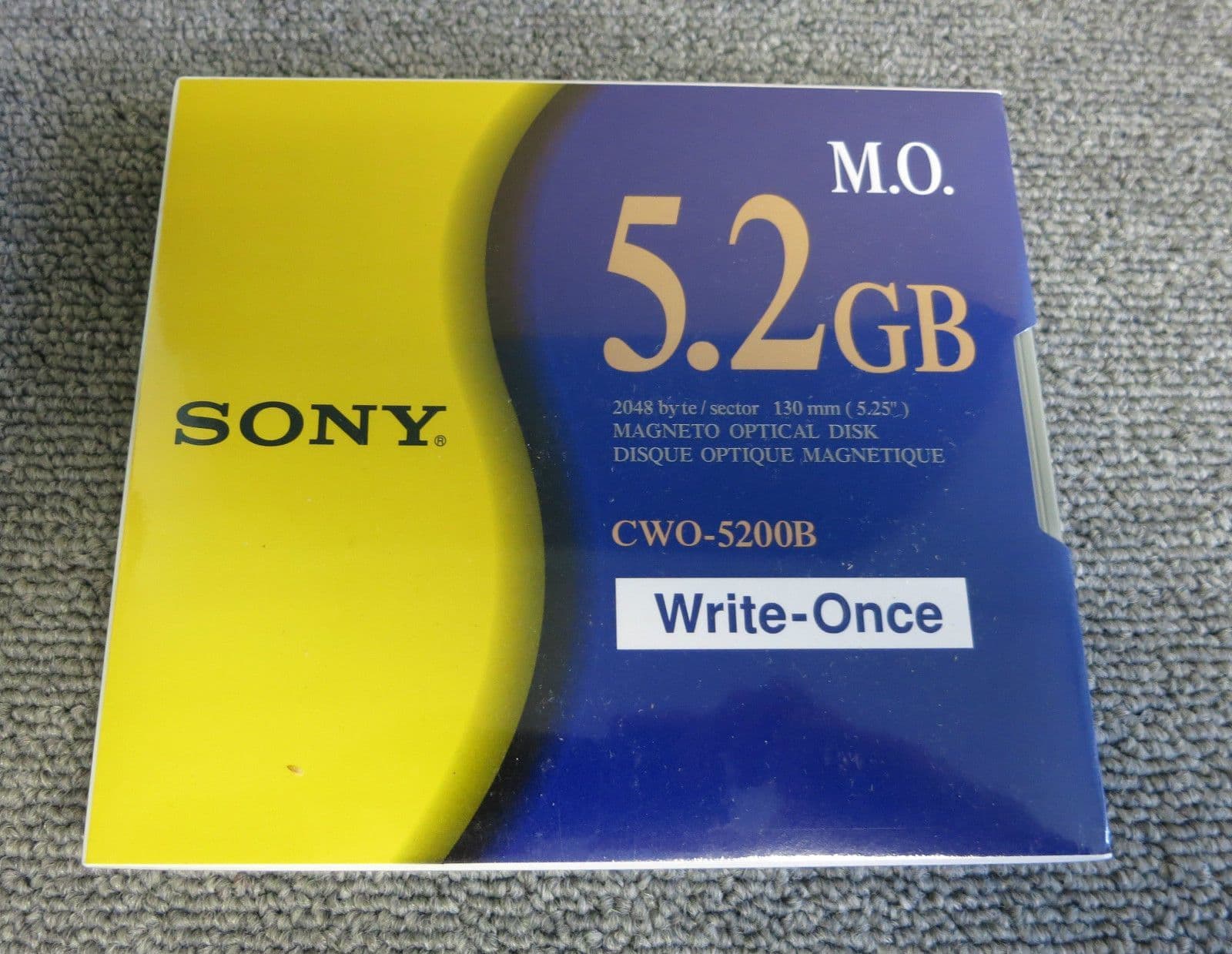 5 x Sony CWO5200B CWO5200C Optical Disk 5 2GB WriteOnce New