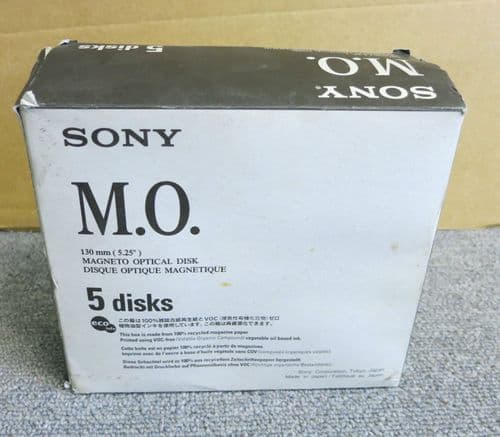 5 x Sony CWO-5200B CWO-5200C Magneto Optical Disk 5.2GB Write-Once New