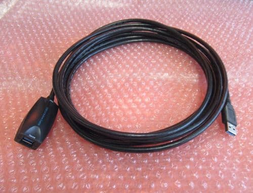 5M USB 3.0 Active Repeater Extension Cable Black
