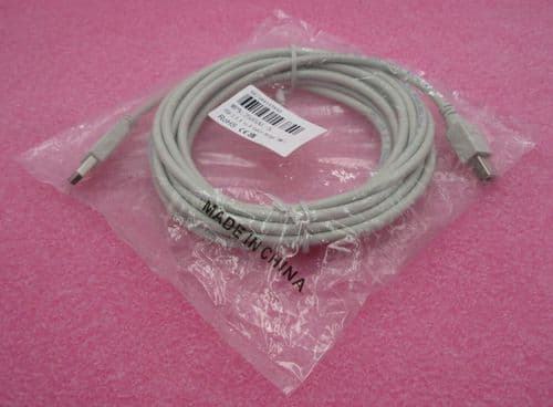 5x NEW USB 2.0 Beige PC Data Cable 16ft 5m 5 Meter Type A to Type B - 2585NL-5