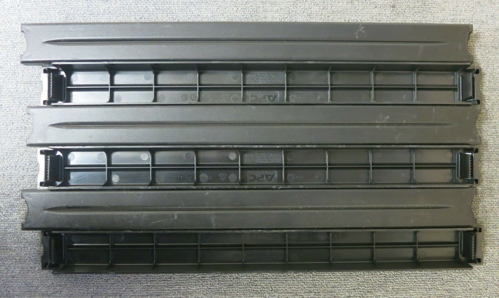 6 x APC 1U Black Plastic Rack Server Cabinet Blanking Plate Panel P/N ...