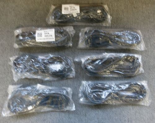7 x Dell 00R215 New Sealed Heavy Duty 3 Prong 10 Foot 14AWG Server Power Cord