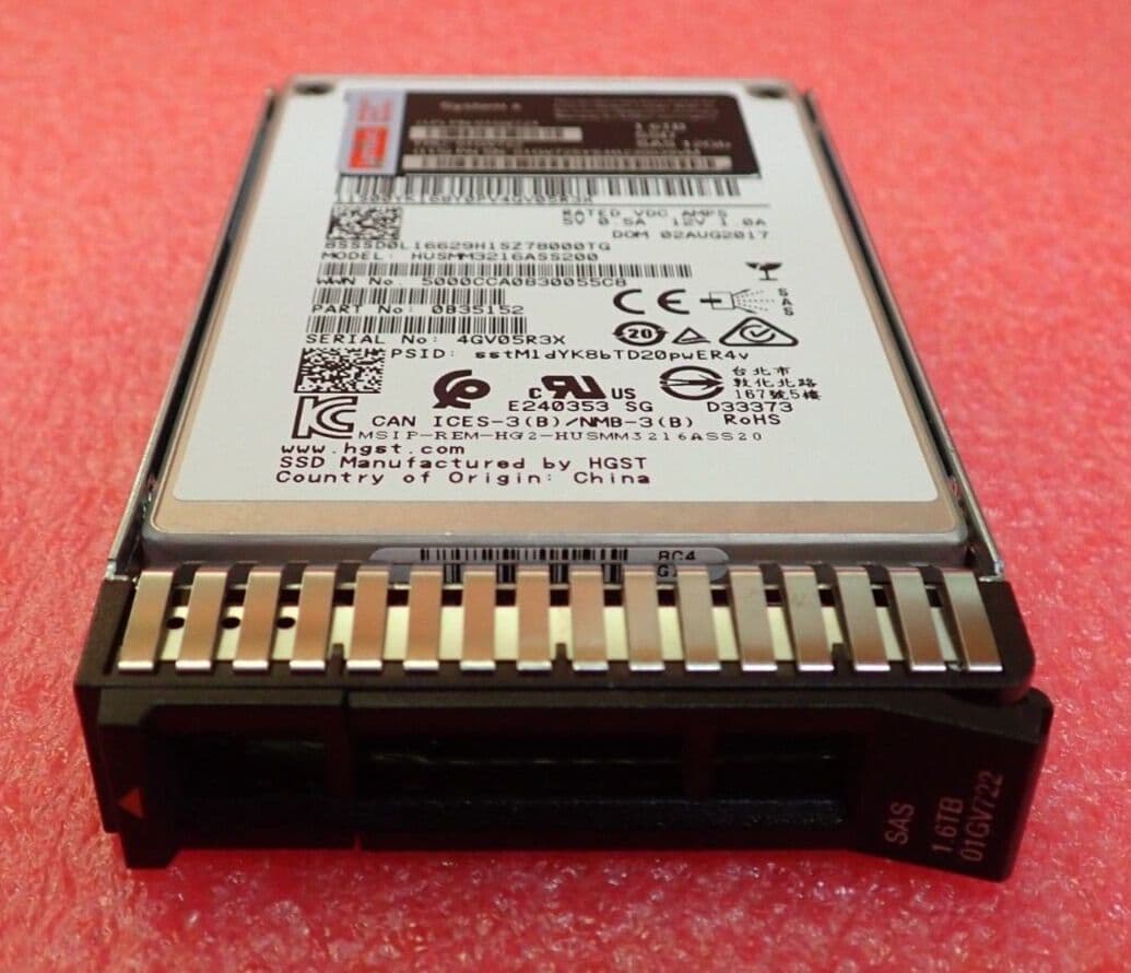 Hard Disk Lenovo 2.4 TB 10K 12G SAS 512Ne G3HS – 2.5'' – Nuovo (01GV182)