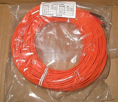 9 x 60M Fibre Channel ST-ST Patch Lead Cable 50/125 ST-ST/50/DX/60M Duplex FC