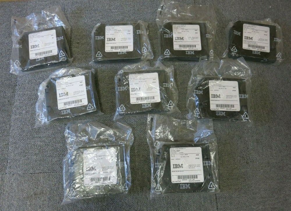 9 x New IBM 5755A53 AS/400 V3 System Data Cartridges Cassette Tape 1/2