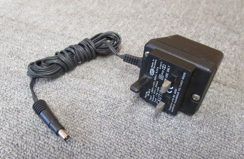 A&D TB124U FW4399 UK Plug Negative Polarity AC Power Adapter 3 6W 12V 300mA