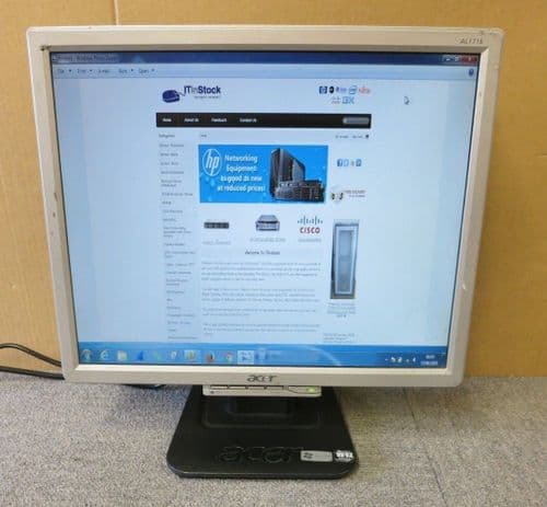 Acer AL1716F ET.1716P.232 17" Black & Silver LCD TFT Flat Screen Colour Monitor