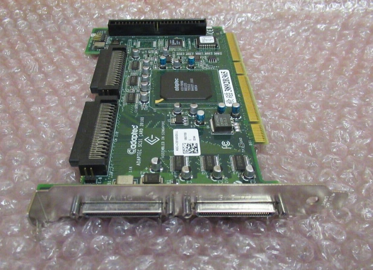 Adaptec 39160 360MG 0360MG SCSI U160 Dual Channel PCI Controller Card