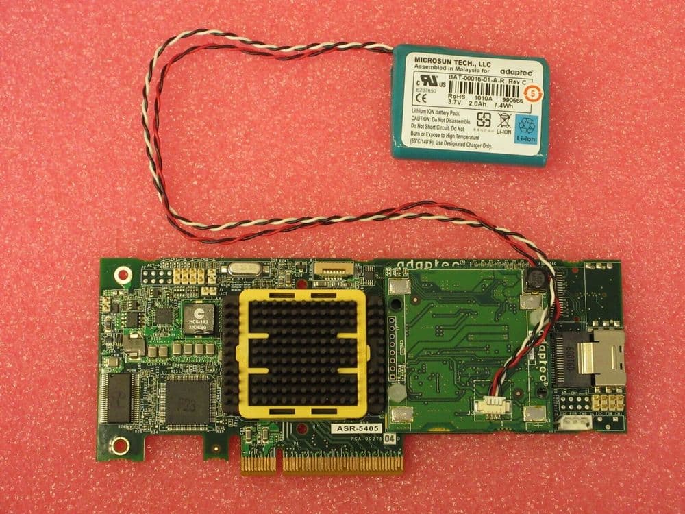 Adaptec ASR-5405 4-Port SAS/SATA 512mb RAID Controller Card PCA-00275 ...