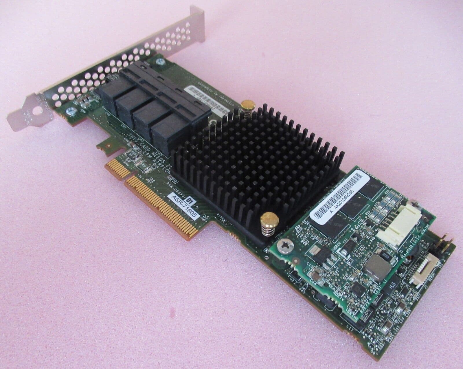 Adaptec ASR-71605 1GB Cache 16-Port 6Gbps Raid Controller Battery ...
