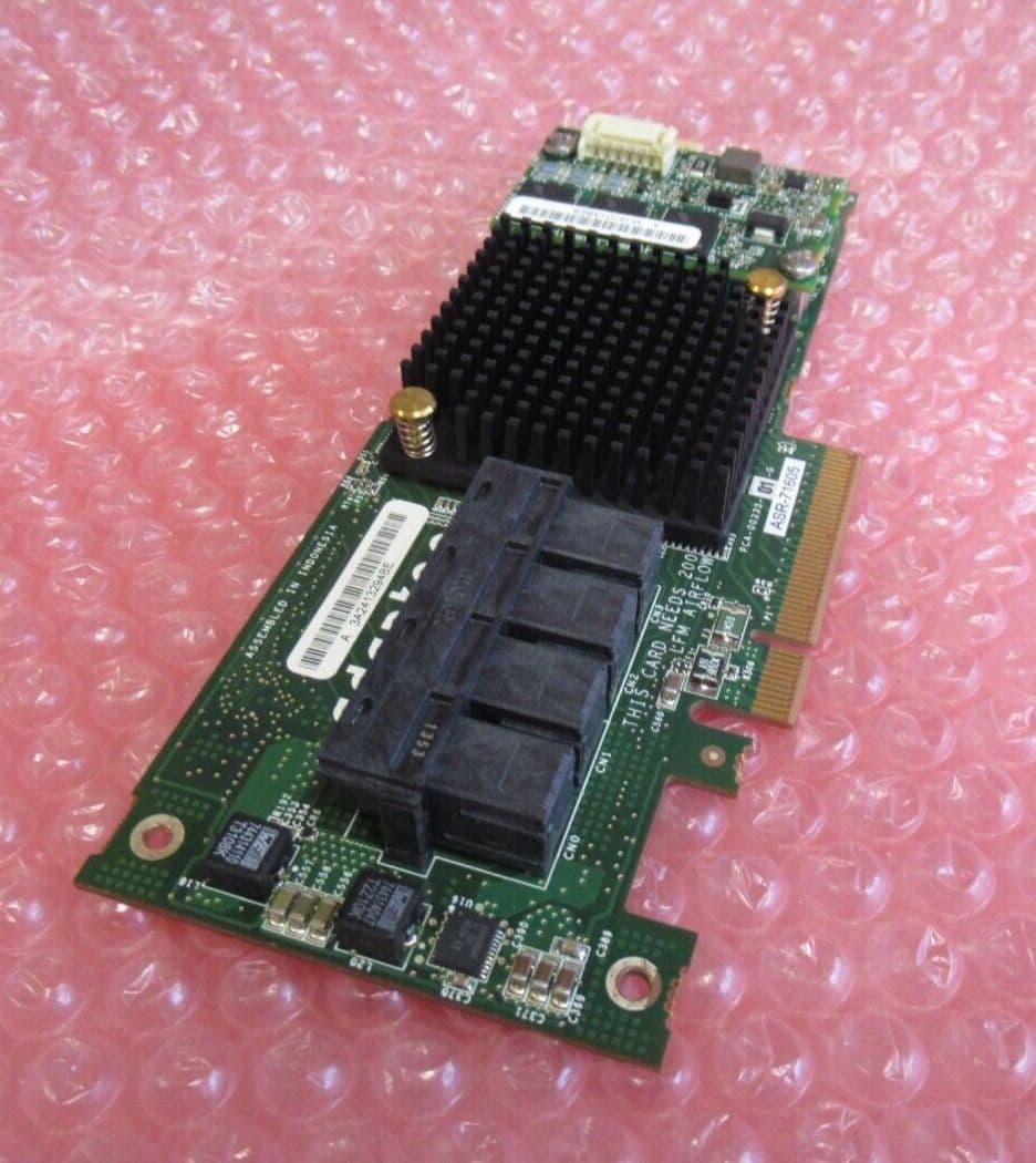 Adaptec ASR71605 1GB Cache 16Port 6Gbps Raid Controller Battery & Cable