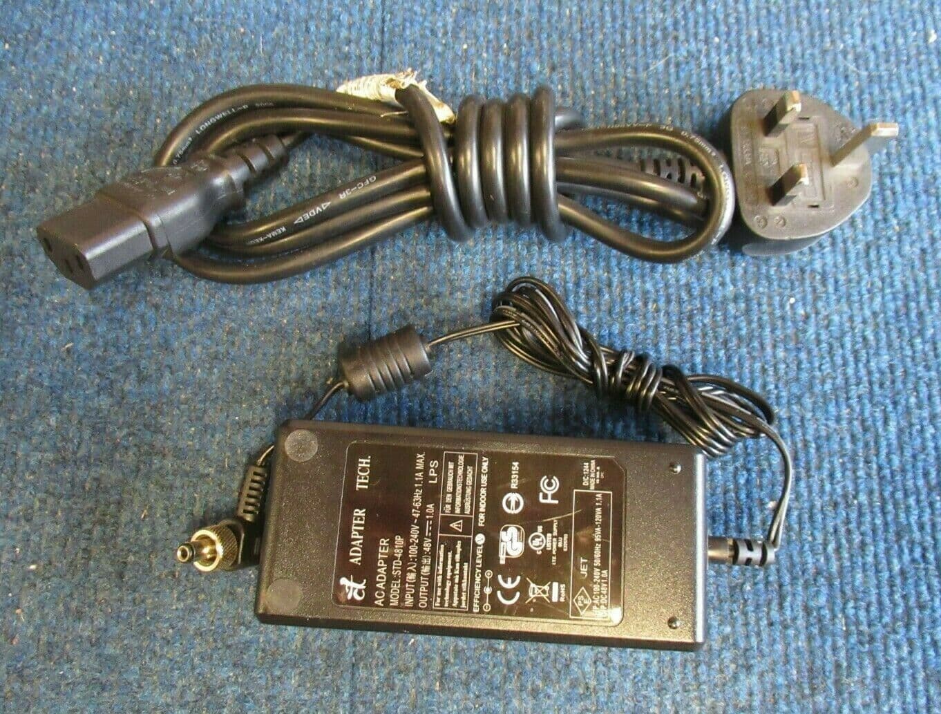Adapter Tech STD4810P AC Power Adapter Charger 48V 1 0A 48W