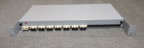 ADC 8 Port 19" 1U Grey Rack Mount Fiber Optic Patch Panel LC Multimode Adapters