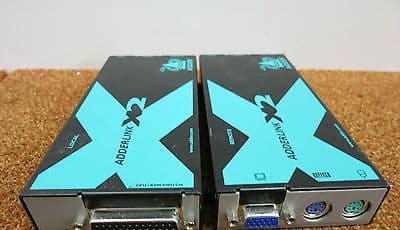 Adder Adderlink VGA PS2 Extender Pair Remote and Local Unit- X2-Extender