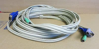 Adder KVM Switch Cable VGA Male to VGA Male and 2 x PS/2