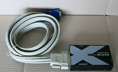 Adder X-series X-KVM/P KVM Cat 5 & Cat 6 Extender Local Serial To VGA And PS2