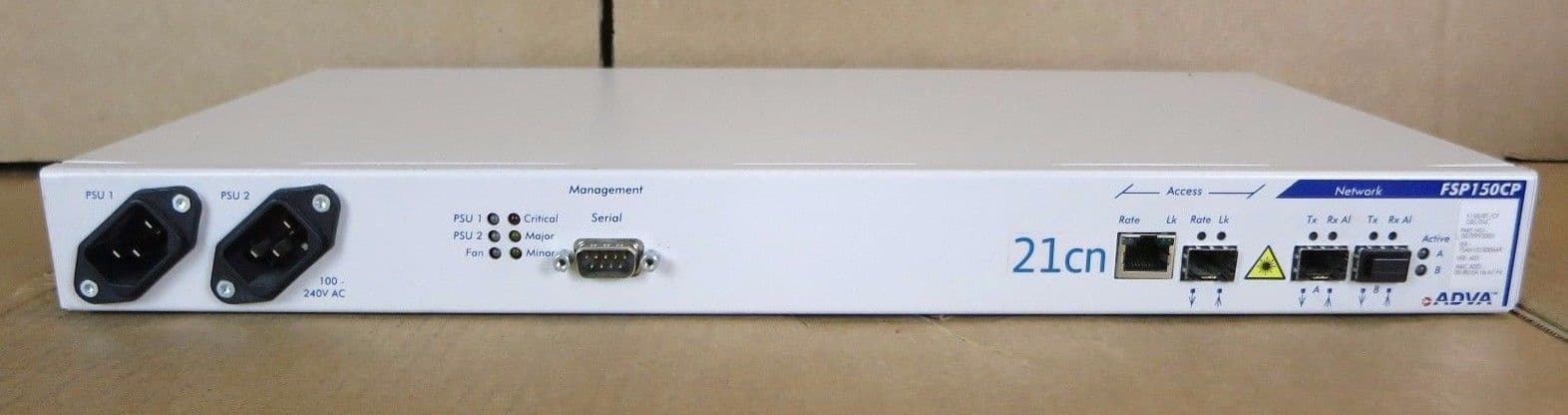 ADVA FSP150CP Optical Fibre Access Switch F150/BT-/CP/GIG/2AC 0078993005