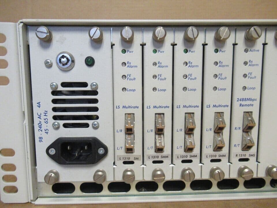 Adva Module ADVA Optical Networking AL-CH16-8 16-Slot Chassis 2x PSU 10x Modules