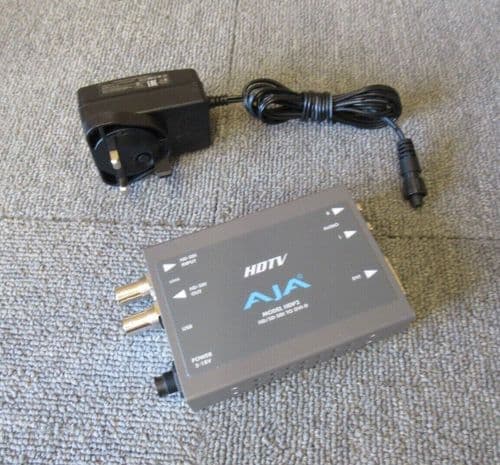 AJA HDP2 HD/SD-SDI To DVI-D and Audio Converter With AC Apapter