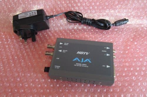 AJA HDP2 HD-SDI/SDI To DVI-D and Audio Converter With AC Power Adapter
