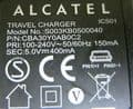 Alcatel CBA30Y0AB0C2 AC Power Adapter 5.0V 400mA - Model: S003KB0500040