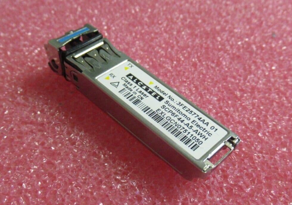 AlcatelLucent 10GBaseLX SFP Transceiver Module 3FE25774AA