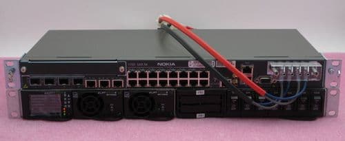 Alcatel-Lucent Nokia 7705 1U SAR-M 3HE05051AB + ELTEK Flatpack S 48V 1U PSU
