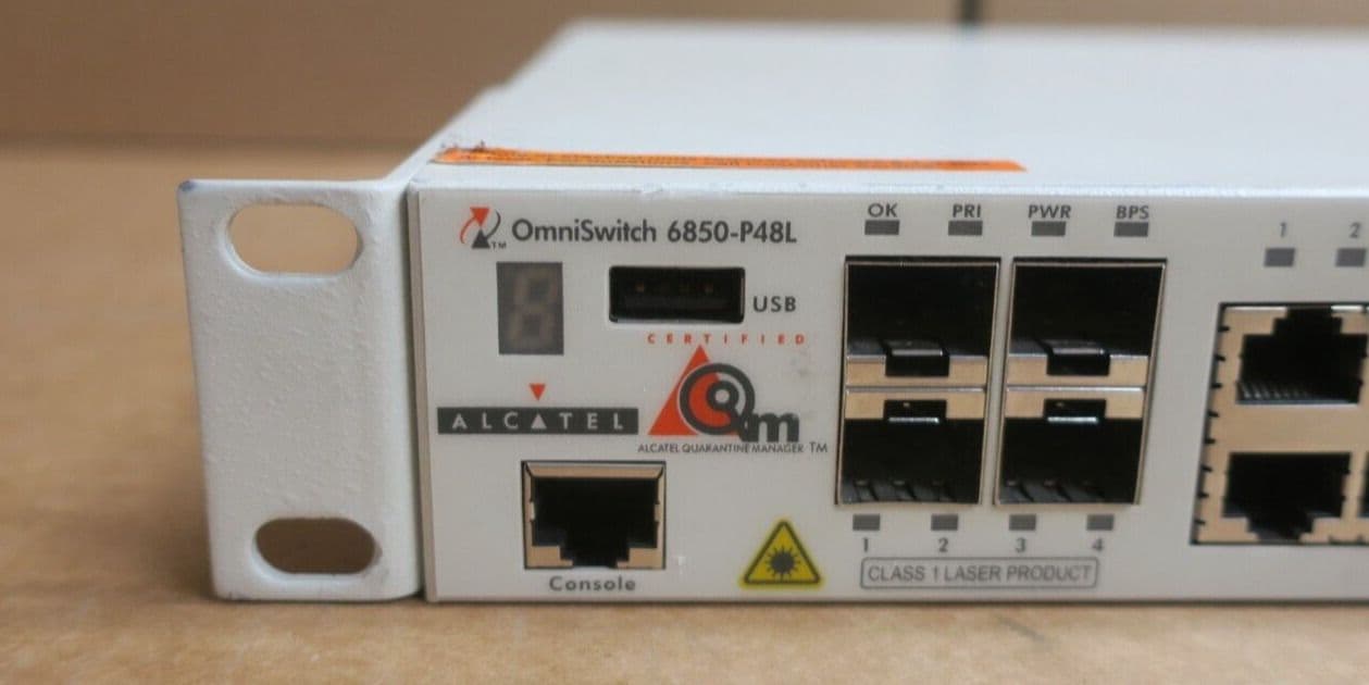 AlcatelLucent OmniSwitch OS6850P48L PoE 44x 10/100BaseT 4x Combo